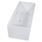 Alfi Brand 59" White Rectangular Acrylic Free Standing Soaking Bathtub AB8858 - alternate 7